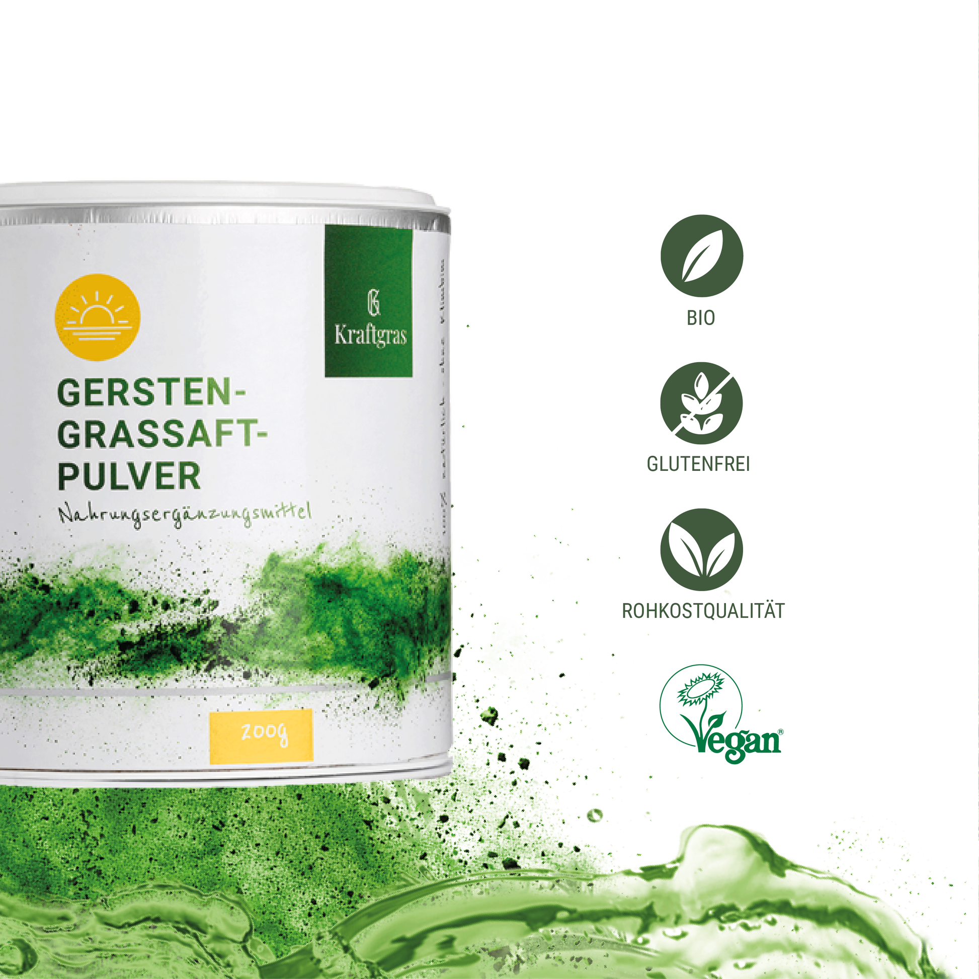 Bio Gerstengrassaftpulver Vegan