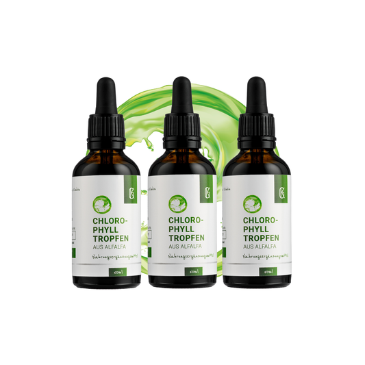 Chlorophylltropfen aus Alfalfa 3erSet