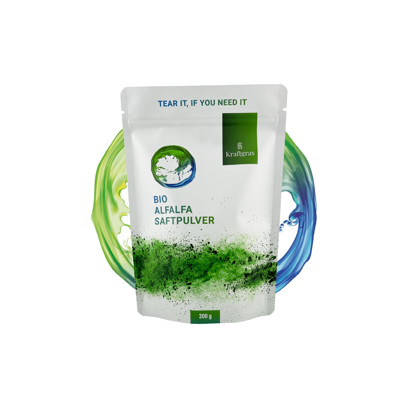 Poudre de jus de luzerne biologique