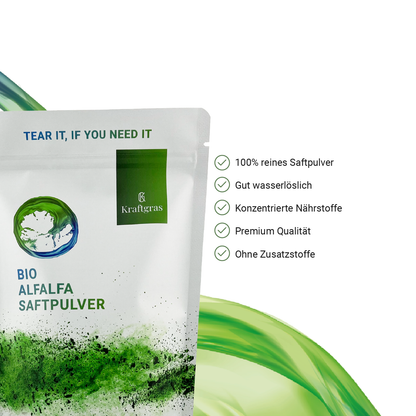 Poudre de jus de luzerne biologique