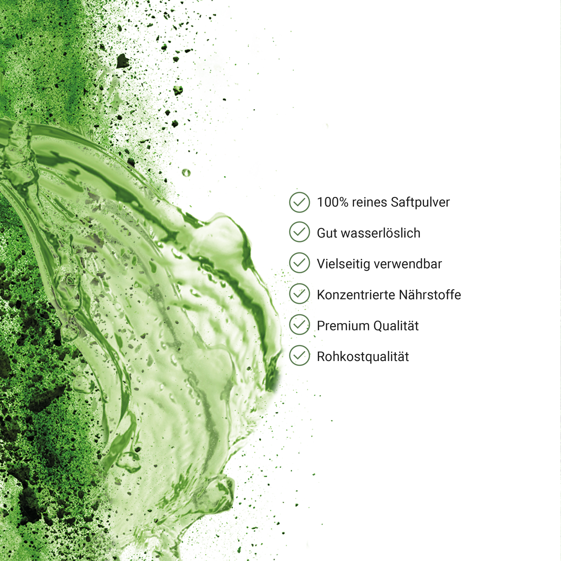 Bio Gerstengrassaftpulver Bulletpoints