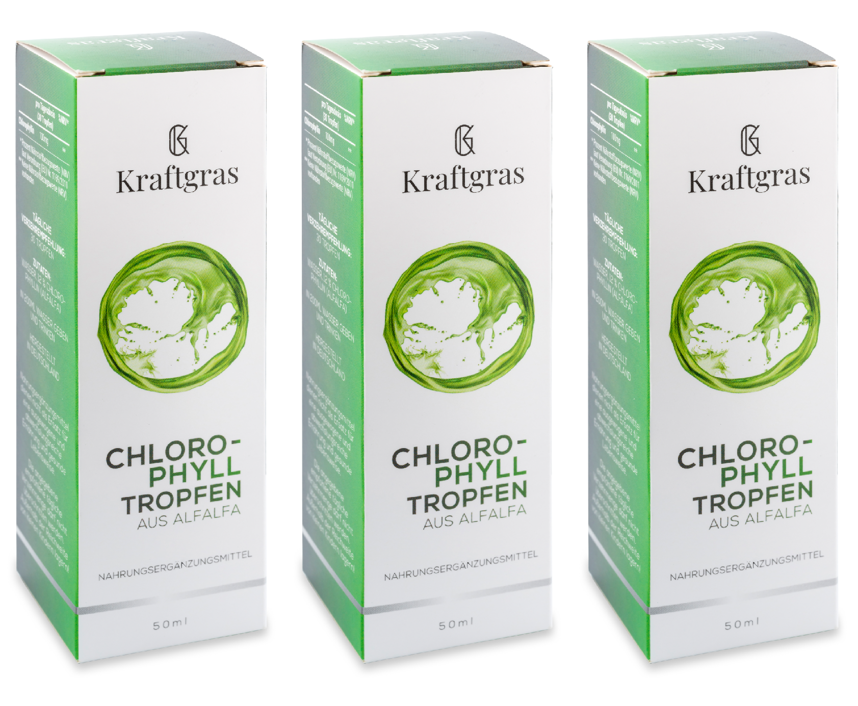 Kraftgras Chlorophyll-3er-Set