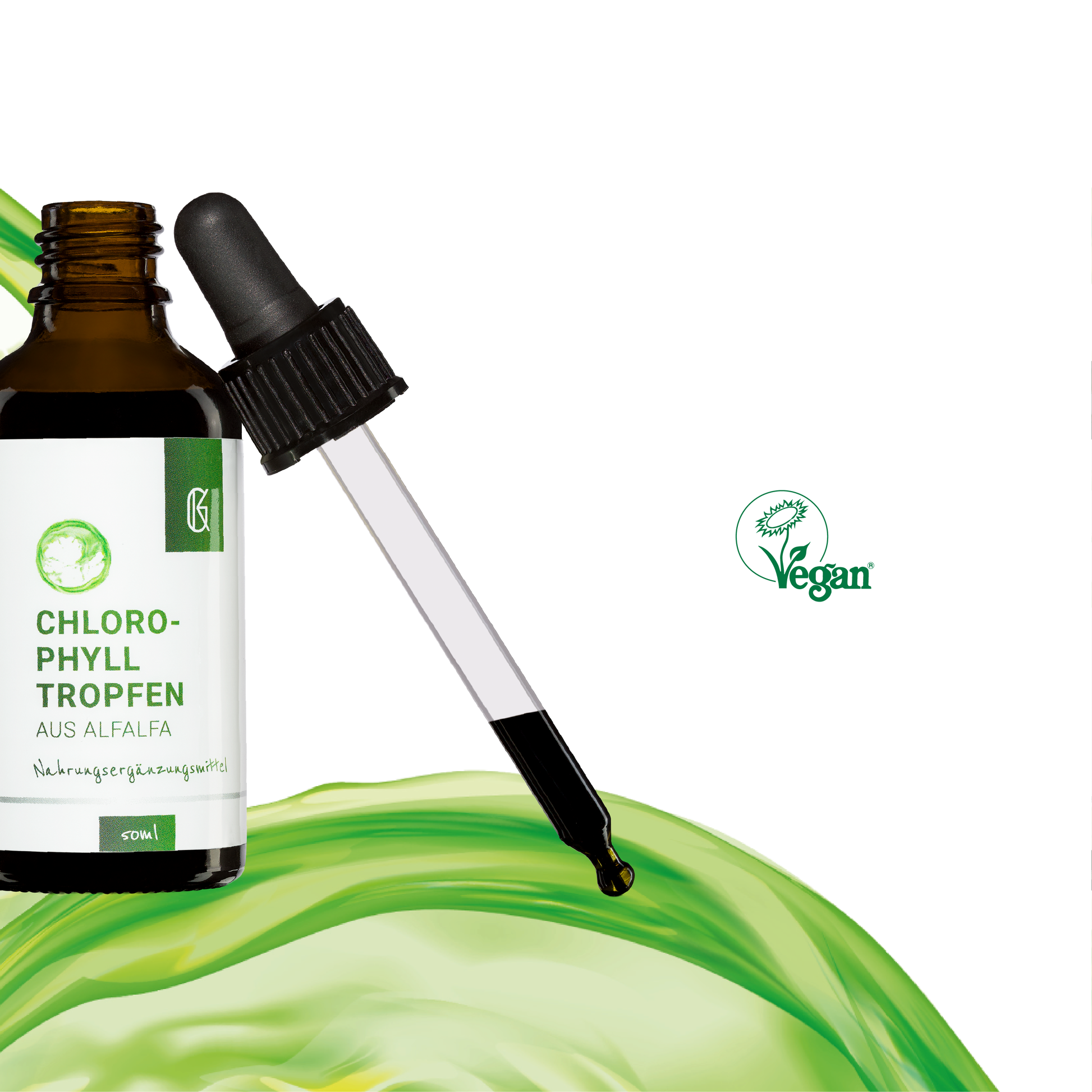 Chlorophylltropfen aus Alfalfa 3erSet Pack Vegan