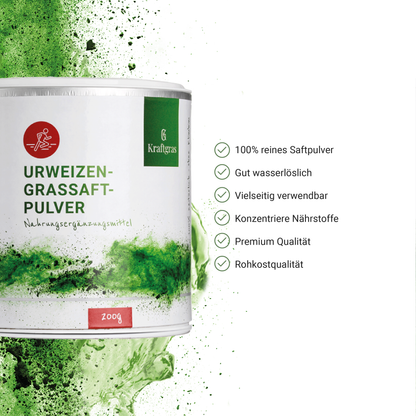 Kombi Bio Urweizen- Gerstengrassaftpulver