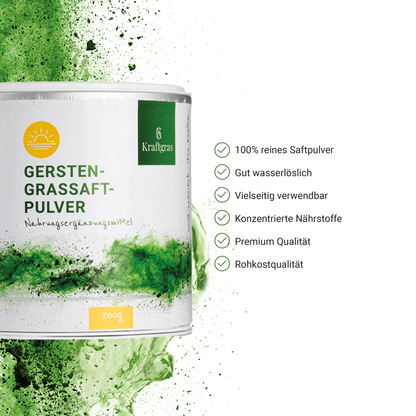 Kombi Bio Urweizen- Gerstengrassaftpulver
