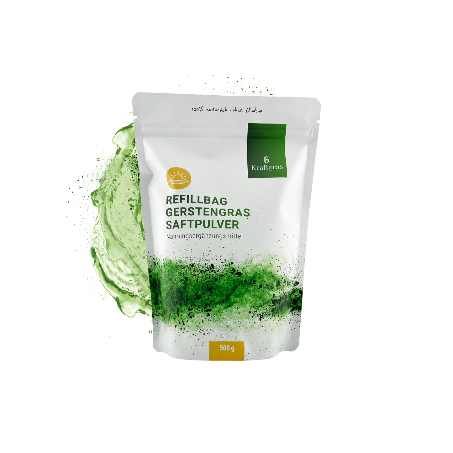 Sachet de recharge Poudre de jus d'herbe d'orge