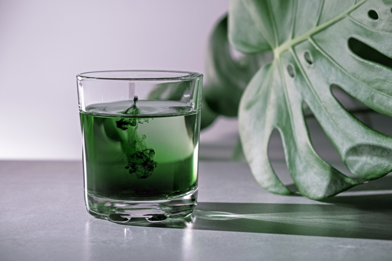 Glas Chlorophyll Tropfen